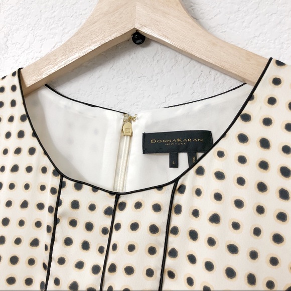 Donna Karan New York Printed Trapeze Hem Dress - Picture 5 of 8